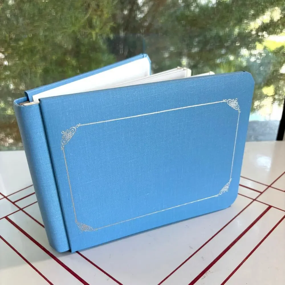 Creative Memories Blue Scrapbook Album Small Blank Memory Book 6x8